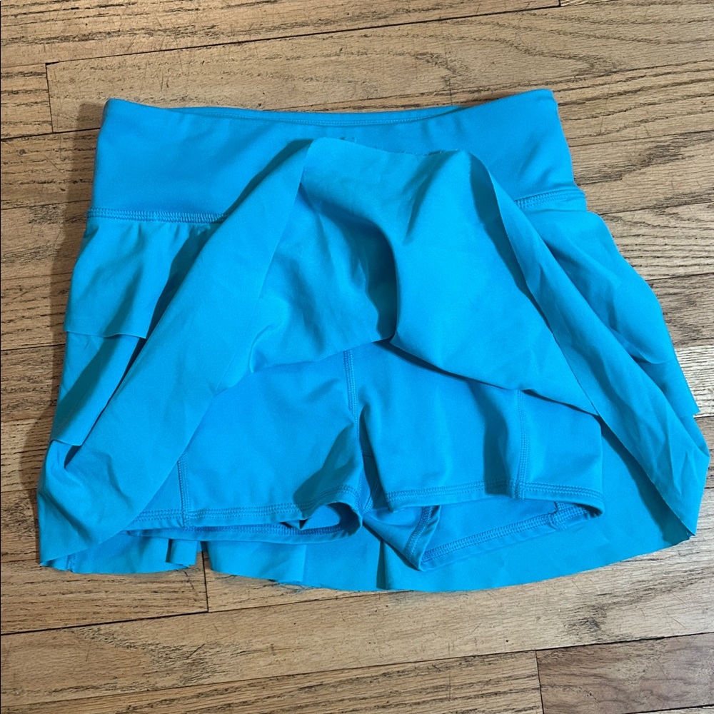JoyLab Girls Small Blue Ruffle Skort - Picture 2 of 3